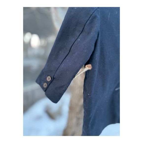 Baby Gap Navy Blue Linen Blend Blazer Sport Coat Sz 18/24M - Picture 7 of 13